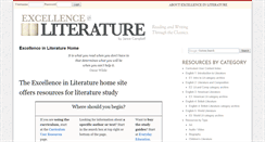 Desktop Screenshot of excellence-in-literature.com