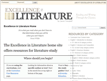 Tablet Screenshot of excellence-in-literature.com